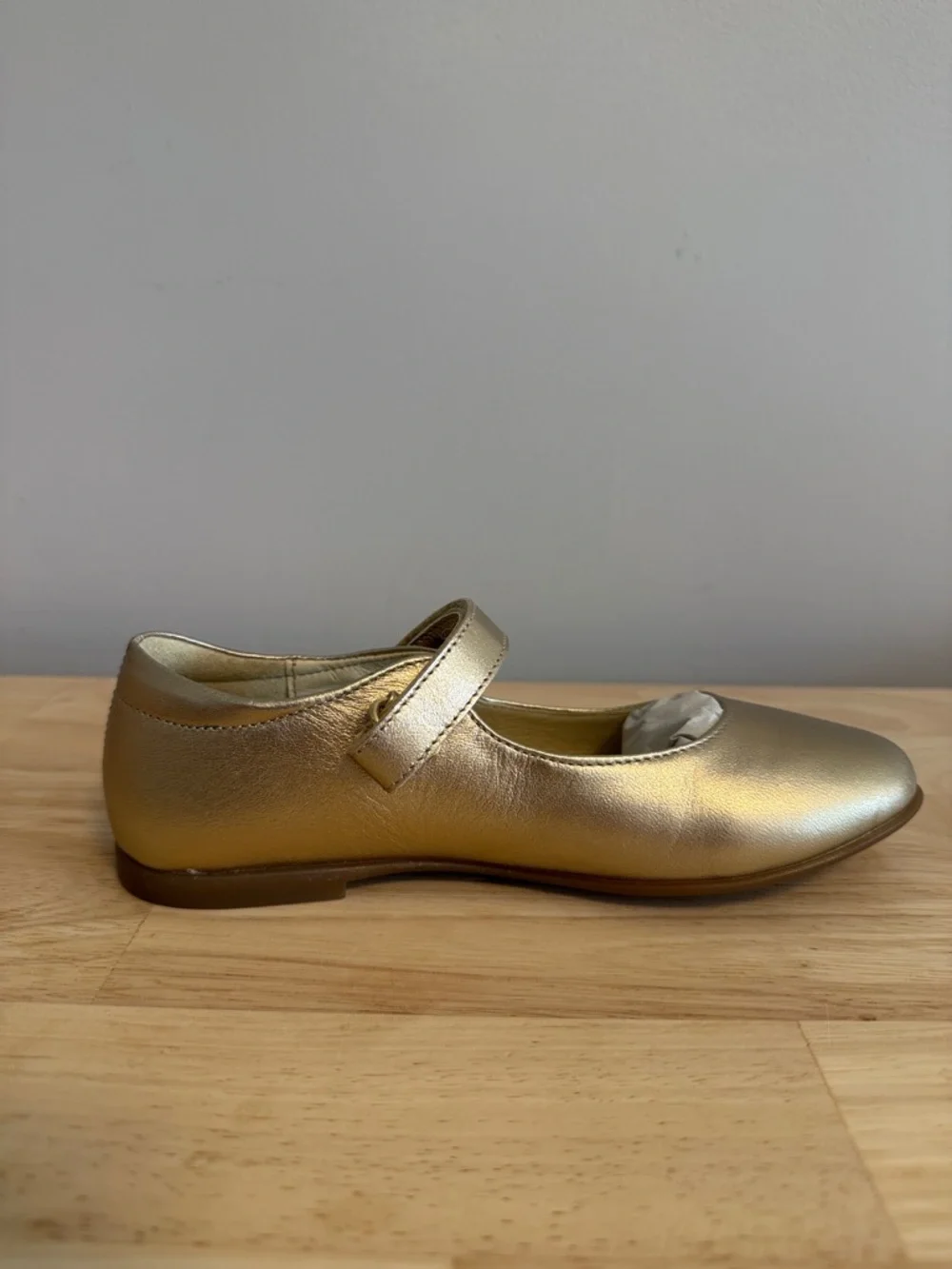 Naturino Girls Gold Mary Jane Dress Shoes